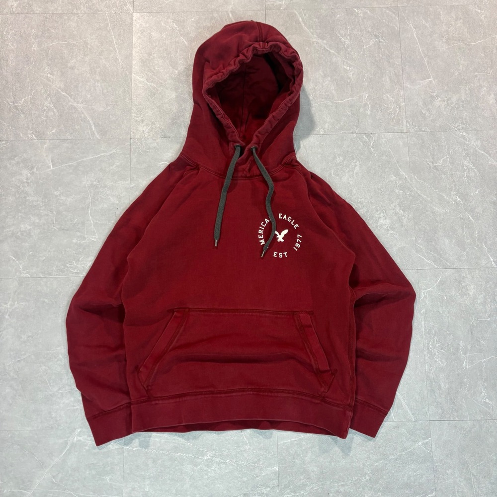 Red Y2K American eagle hoodie